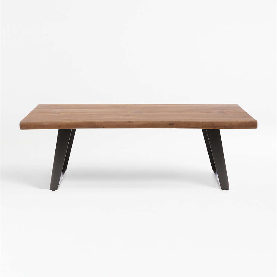 Fusion Coffee Table | Live Edge Solid Wood | Metal Legs